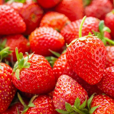 Ripe strawberries